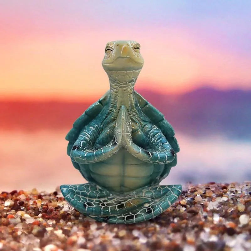 Meditating Sea Turtle Figurine
